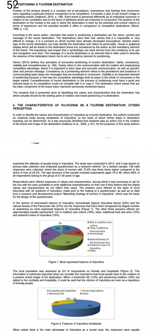 . 520 POSITIONING A TOURISM DESTINATION Position