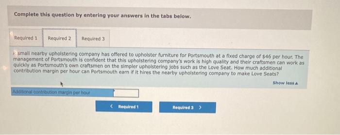 Portsmouth Company makes upholstered furniture.