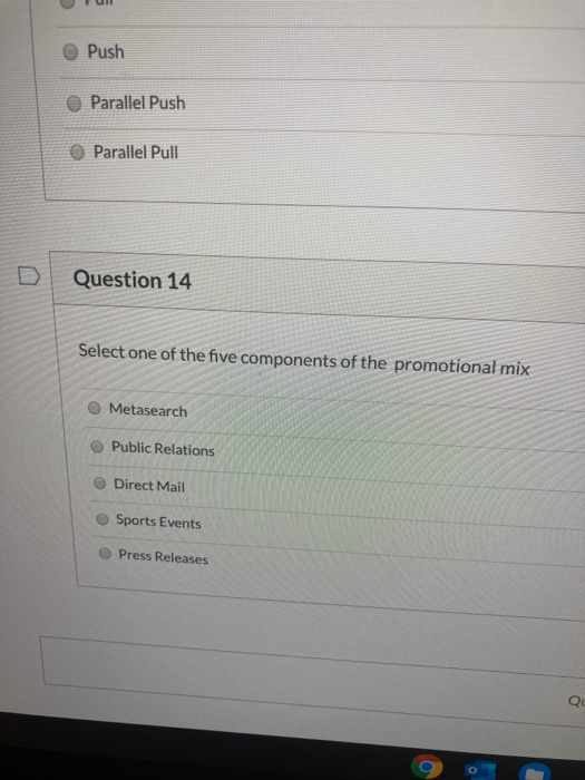 Push Parallel Push Parallel Pull Question 14