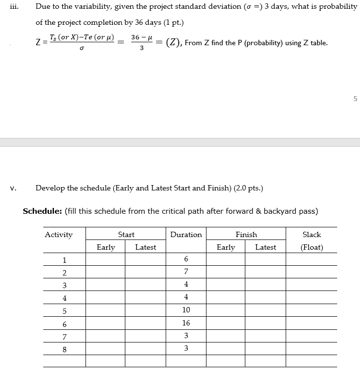 12. Develop a Project Network (Project Risk