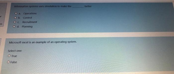it is in management information system please