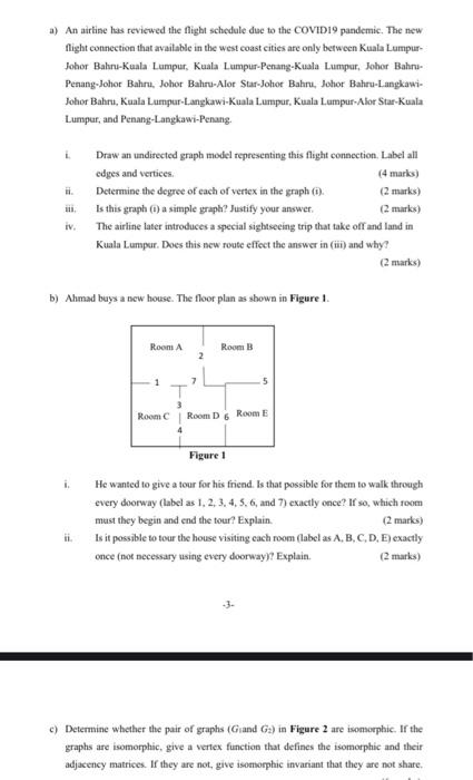 pls solve all i will vote up thnx a) An airtine