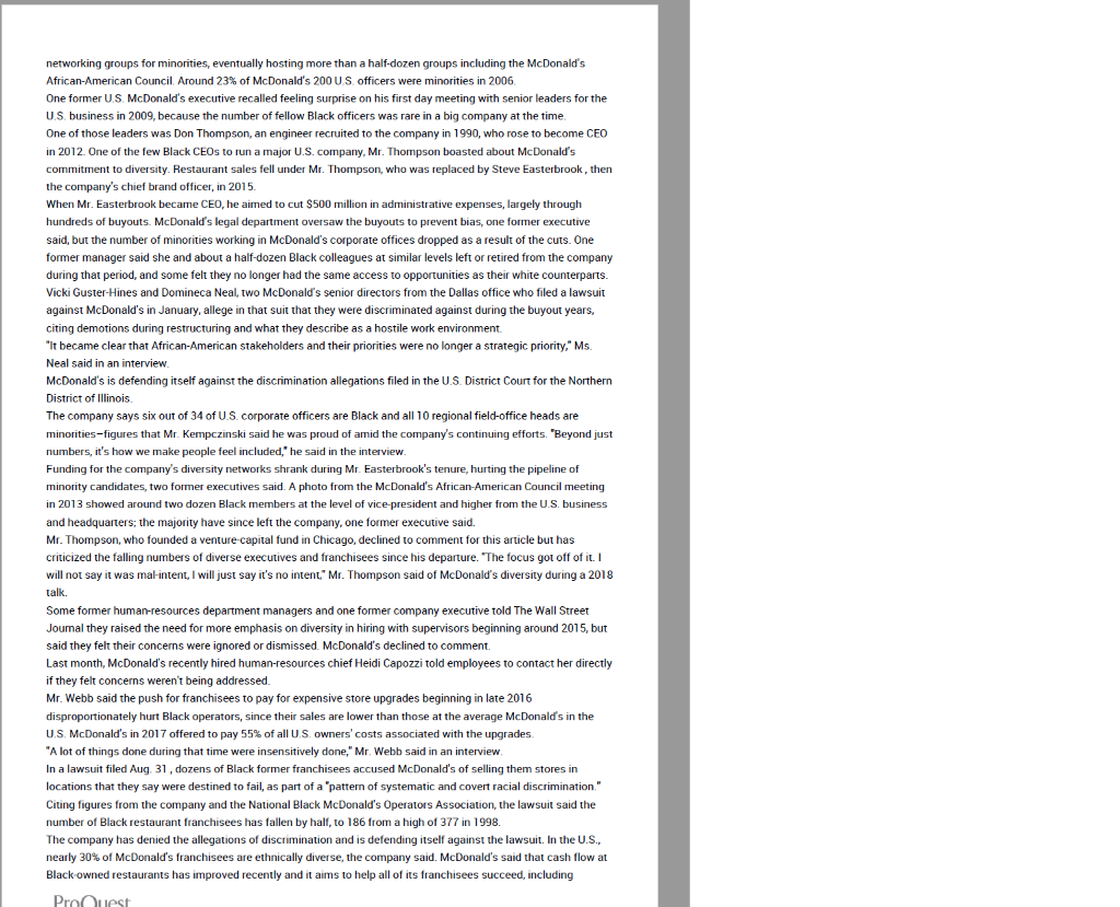 There are three key components of each write up.