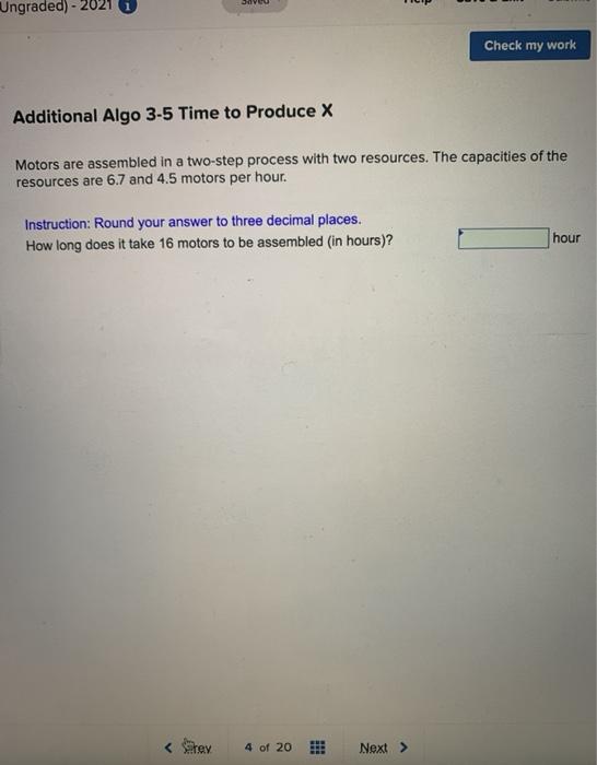 Ungraded) - 2021 i TIP Check my work Additional