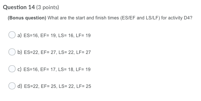 (Q14-17) Product Design Project You work for