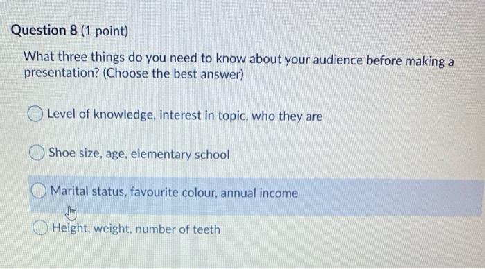 Question 3 (1 point) Saved A typical email