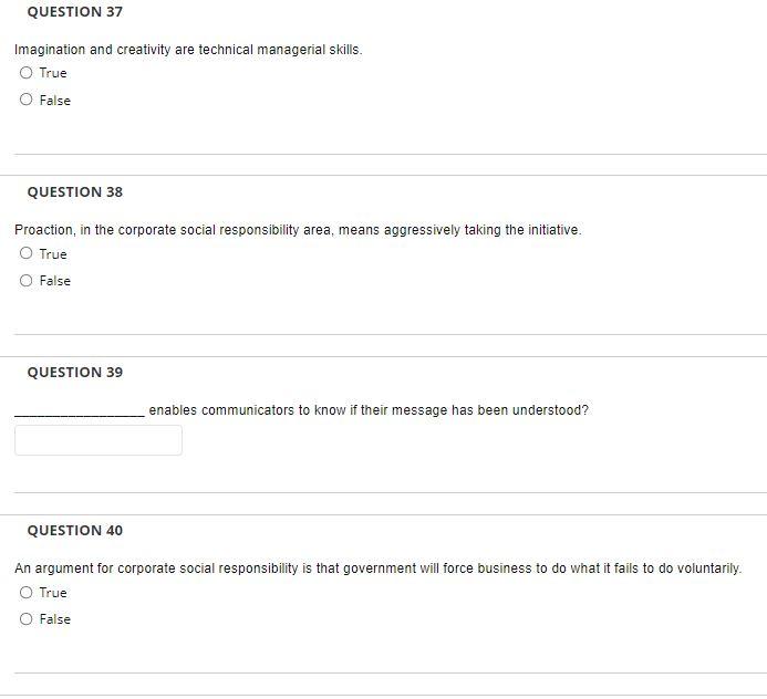 QUESTION 37 Imagination and creativity are