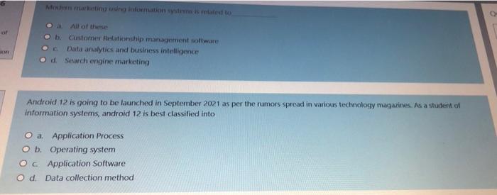 it is in management information system please