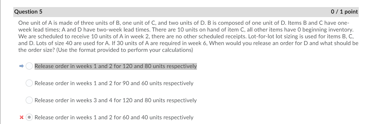 Correct Answer is A but I am not sure how