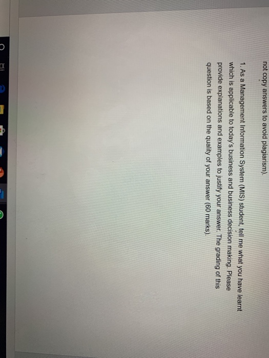 pls do it asap not copy answers to avoid