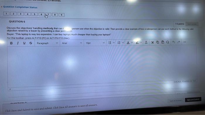 60 seconds Question Completion Status: 1 2 3 4 5