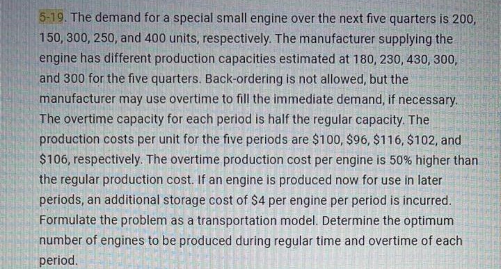 Solve using excel or ampl only , no hand written