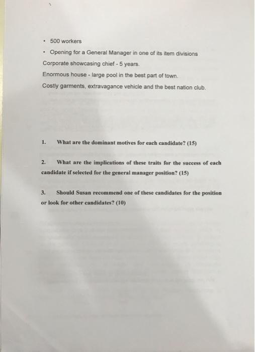 National Products The purpose of this case is to