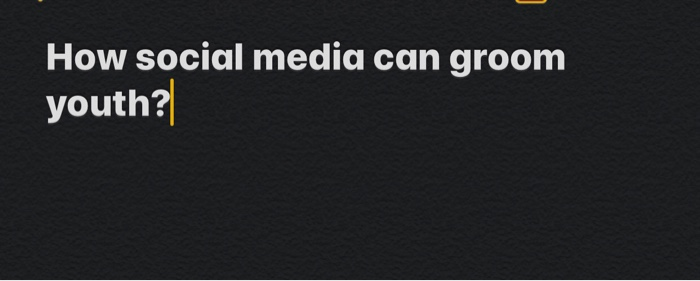 How social media can groom youth