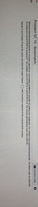 ats Problem S7.19 - Bookmatch Question Help