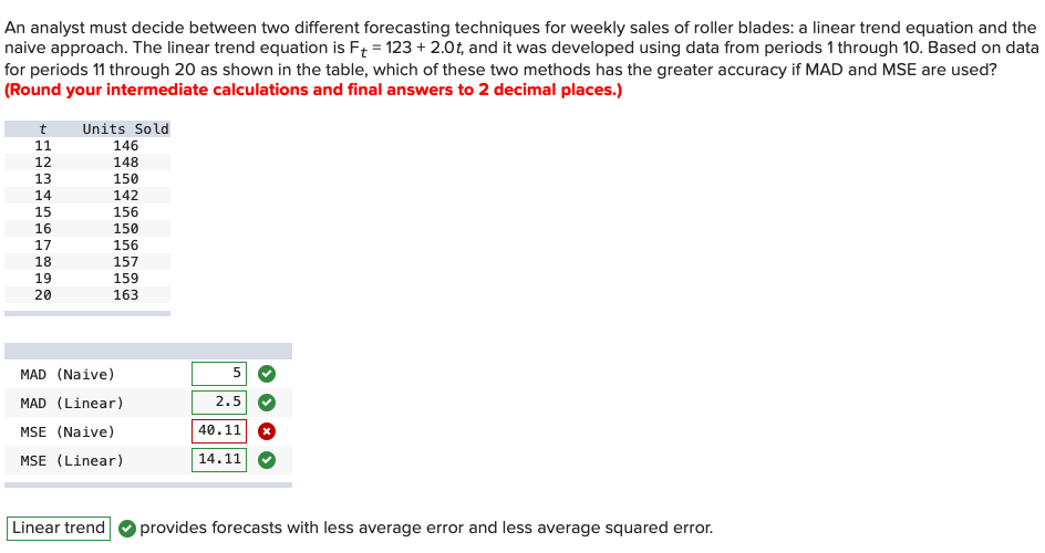 An analyst must decide between two different
