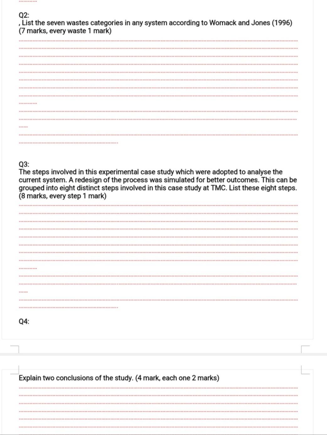 Please answers all questions Read the the