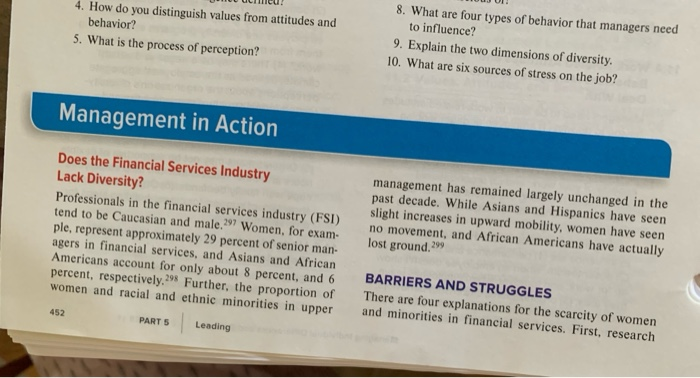 Management in Action Chapter 11. Please answer