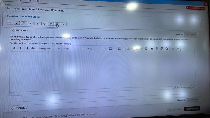 Remaining Time: 1 hour, 58 minutes. 07 seconds