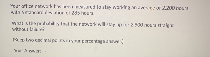 Your office network has been measured to stay
