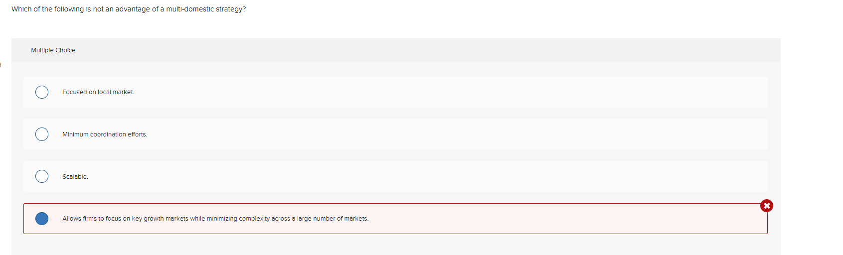 Which of the following is not an advantage of a