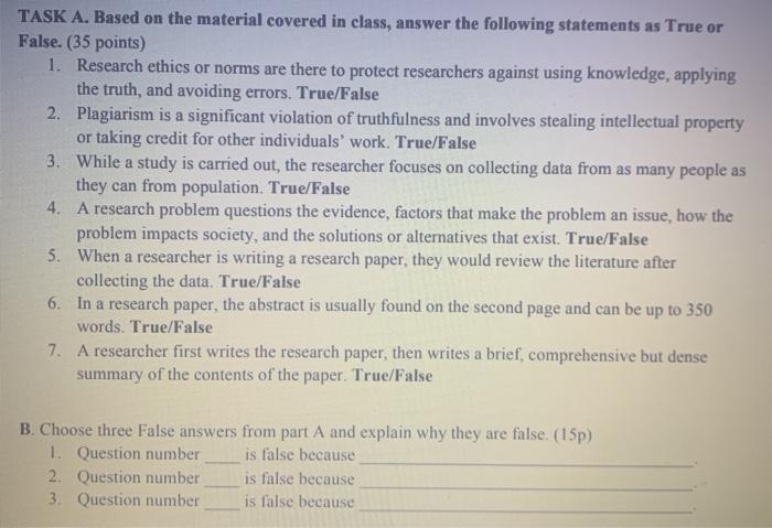 technology and research methods TASK A. Based on