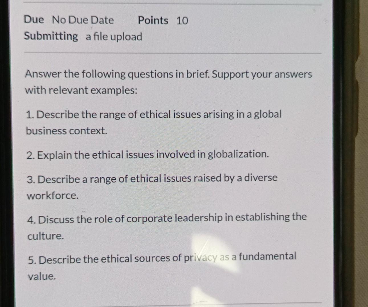 please answer as soon as possible Due No Due Date