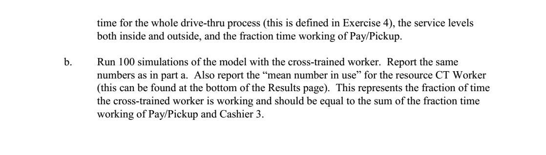 Exercise #12 SimQuick (a) and (b) Example 12: