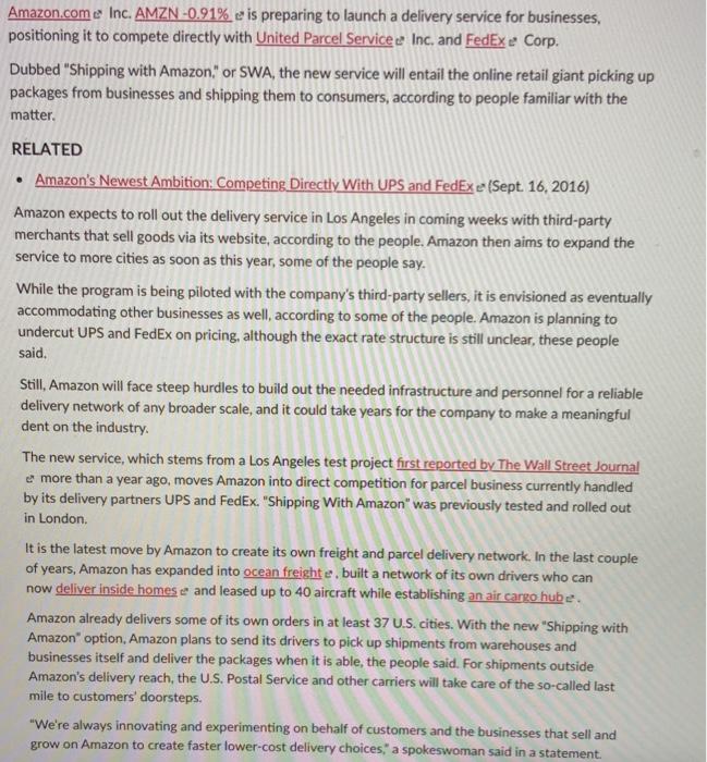 Amazon.com e Inc. AMZN -0.91% e' is preparing to