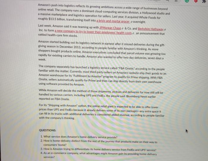 Amazon.com e Inc. AMZN -0.91% e' is preparing to