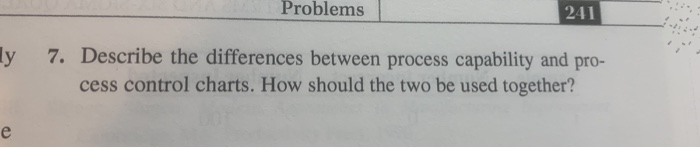 answer this Problems 241 ly 7. Describe the