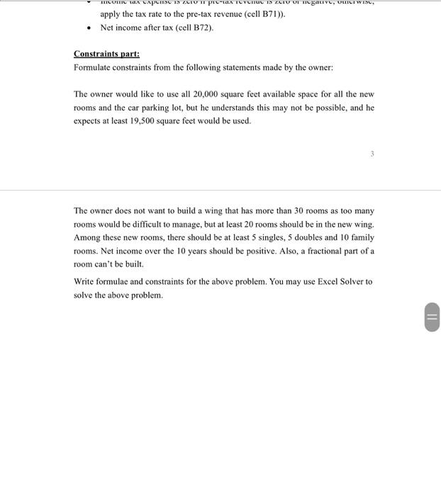 Background: Small Hotel Expansion decision