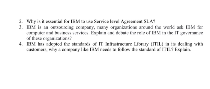 IBM Global Outsourcing IBM World Wide Competency