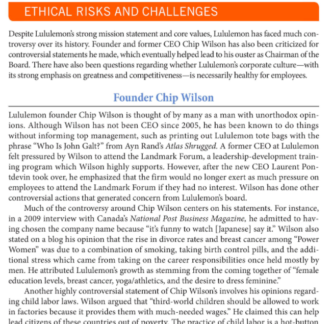 from case study : Lululemon: turning lemon into