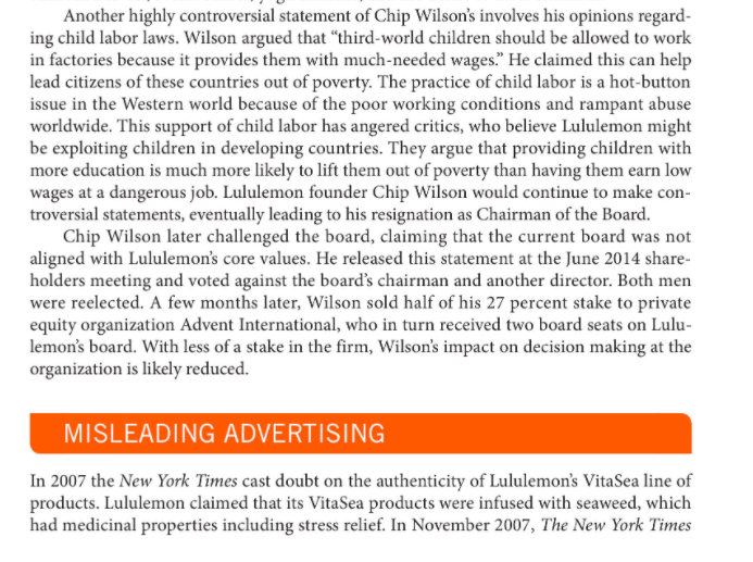 from case study : Lululemon: turning lemon into