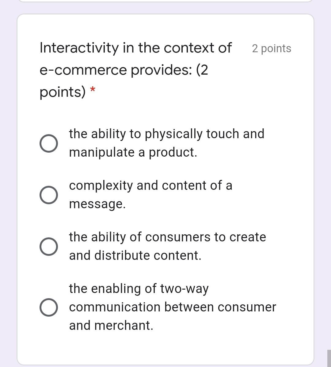 2 points HyperText Markup Language (2 points) *