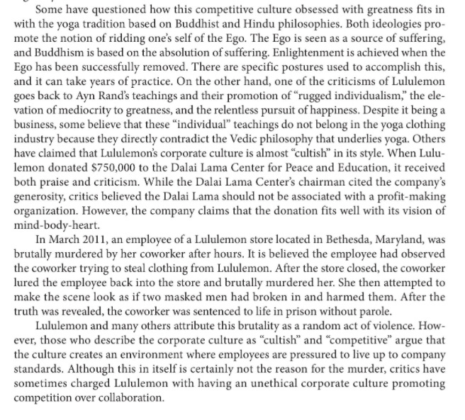 from case study : Lululemon: turning lemon into