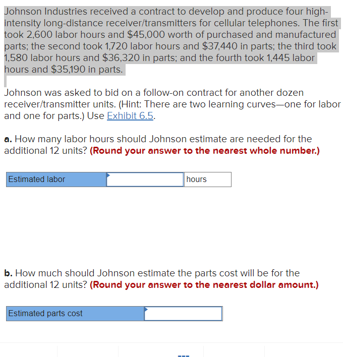 Johnson Industries received a contract to develop