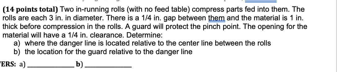 (14 points total) Two in-running rolls (with no