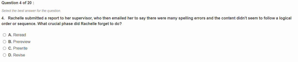 This an English question order or sequence. What