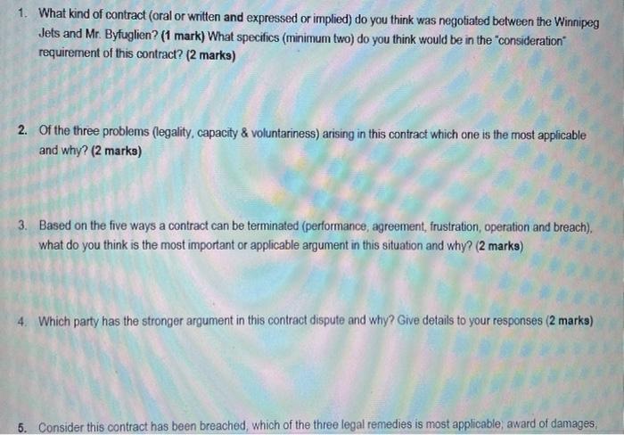 . In 2020, the Winnipeg Jets and Dustin Byfughien