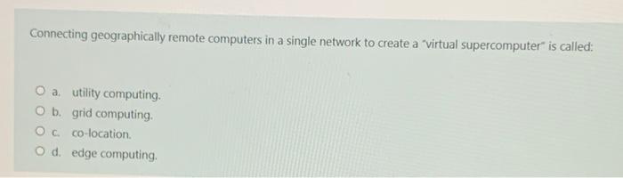 Connecting geographically remote computers in a