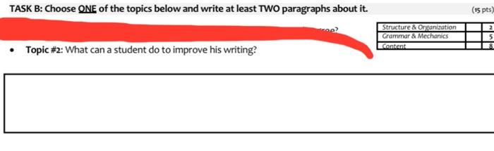 write at least two paragraphs for this Topic #2 :