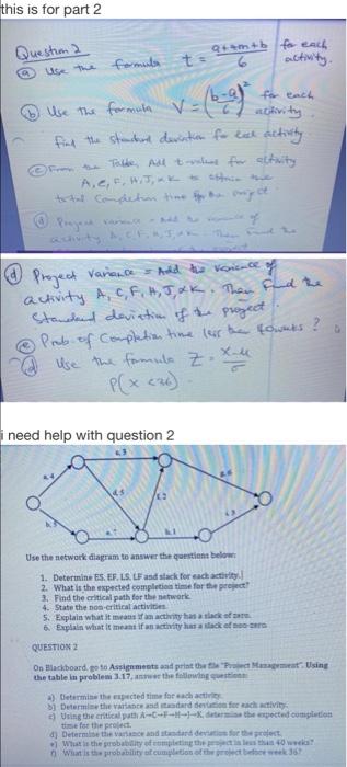 i need help with question 2 this is for part 2