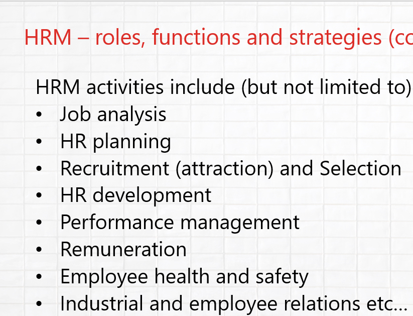 HUMAN RESOURCE MANAGEMENT Discuss the use of