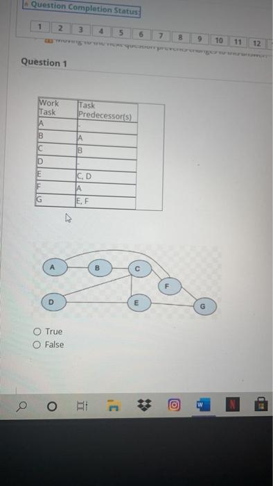 Question Completion Status 1 2 3 4 5 6 7 8 9 10