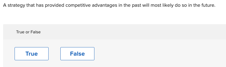 A strategy that has provided competitive