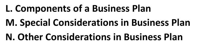 about business plan, kindly explain each of them