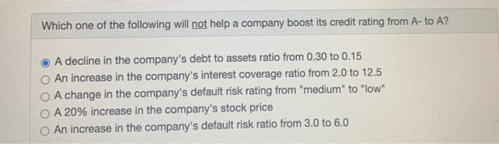 Which one of the following will not help a