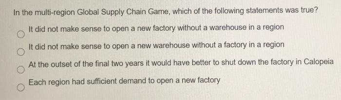 41 43 In the multi-region Global Supply Chain